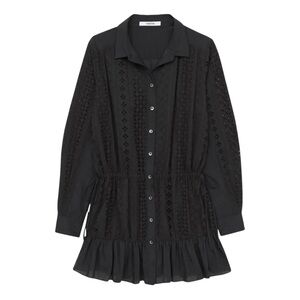 Thakoon Cotton Eyelet Shirt Dress